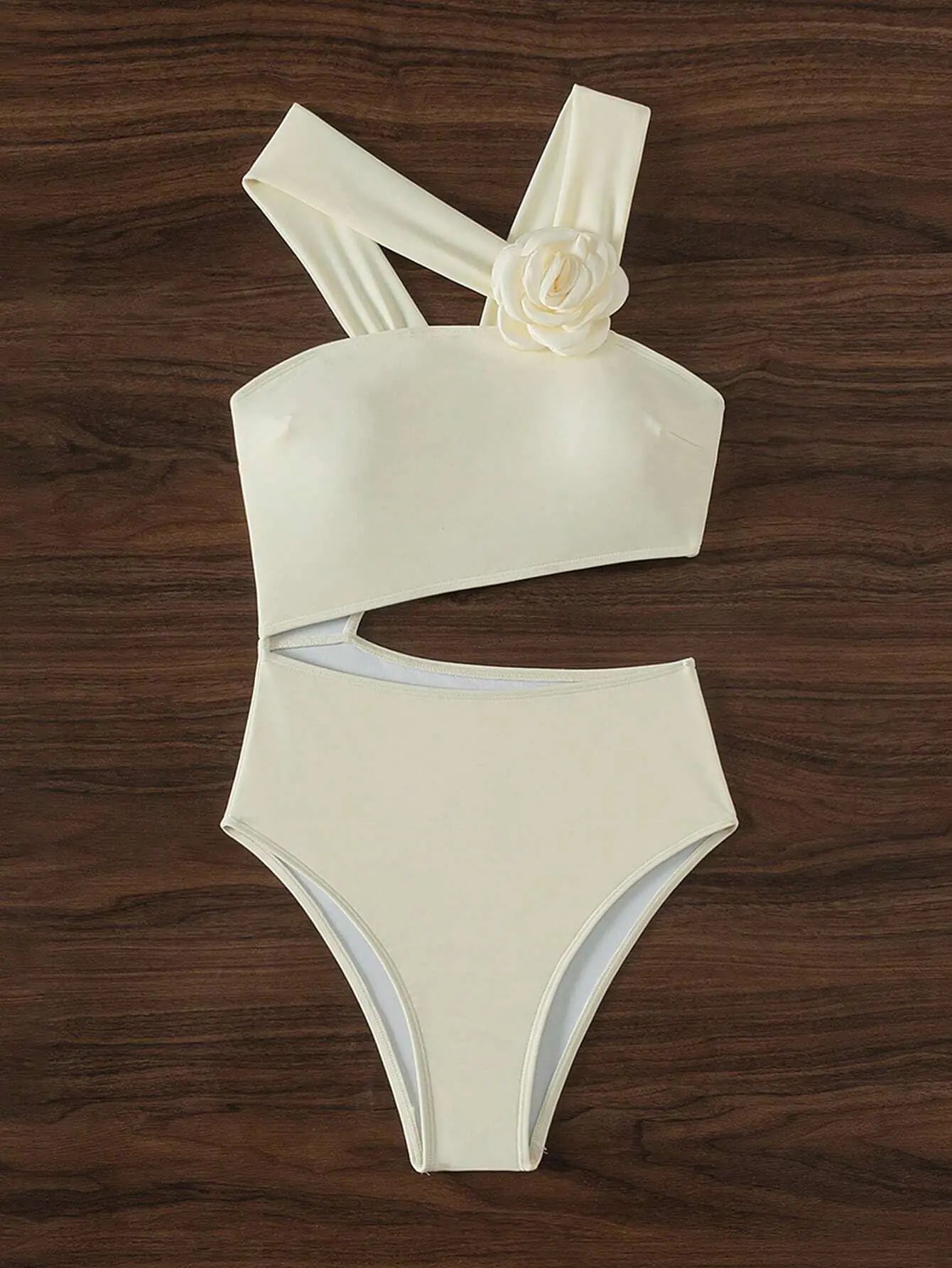 Vigoashely Solid 2025 One-shoulder Swimwear Women Sexy Push UP Hollow One Piece Swimsuit Monokini Summer Beach Lady Bathing Suit