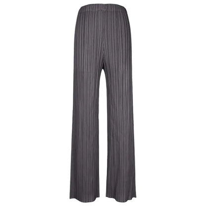 YUDX Spring Summer Autumn Women Casual Elegant Ladies Miyake Designer Casual Loose Straight Pleated Pants High Waist Trousers