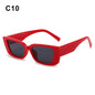 Retro Cat eyt Frame Sunglasses Women 2023 Luxury V Sun Glasses Men Fashion Rectangle Jelly Sunglasses with Metal Hinges UV400