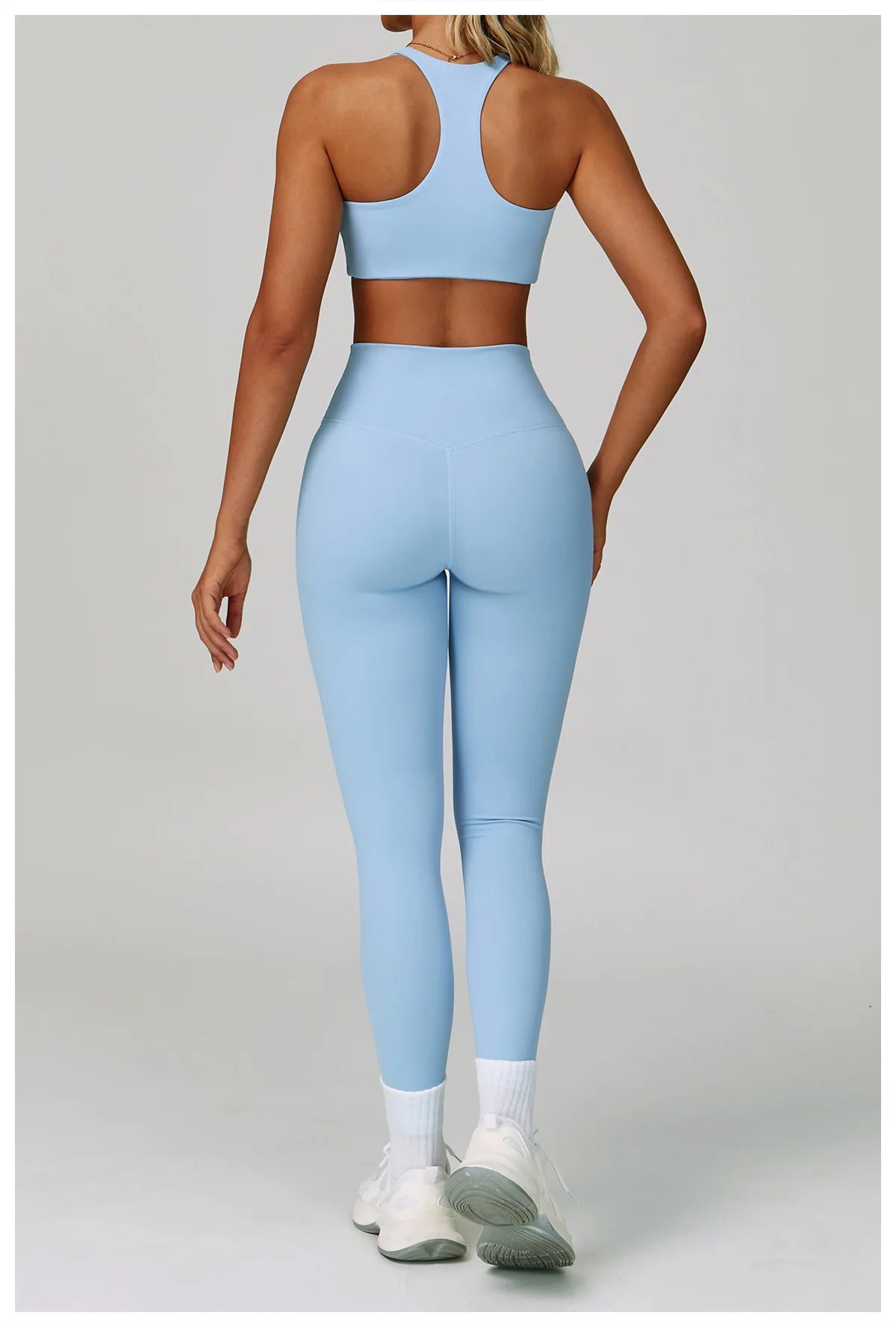 2PCS Yoga Clothing Set Women's High Waisted Leggings 3 Piece Fitness Suit Coat Jacket Exercise Wear Fitness Workout Underwear ﻿