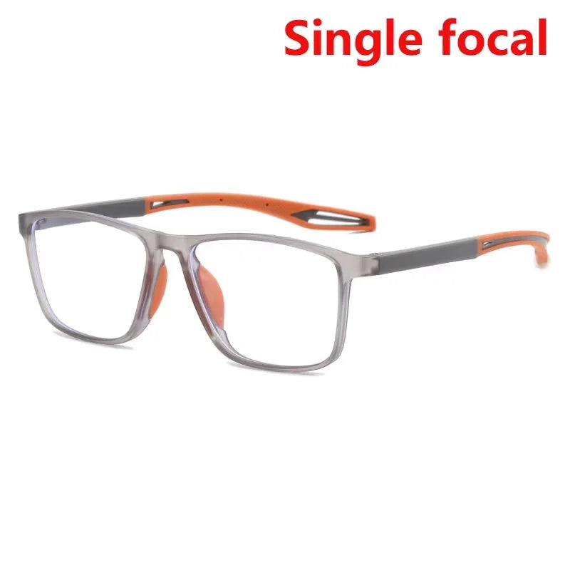 New Trendy TR90 Photochromic Multifocal Reading Glasses 3 in 1 Outdoor Bifocal Sunglasses Sports Anti Blue Near Far Eyeglasses