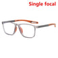 New Trendy TR90 Photochromic Multifocal Reading Glasses 3 in 1 Outdoor Bifocal Sunglasses Sports Anti Blue Near Far Eyeglasses