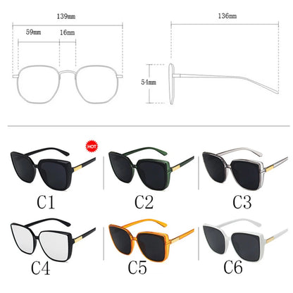 Fashion Classic Women Sunglasses Cat Eye Vintage Sun Glasses Men Cateye Sunglasses Female Male Shades UV400 Oculos De Sol