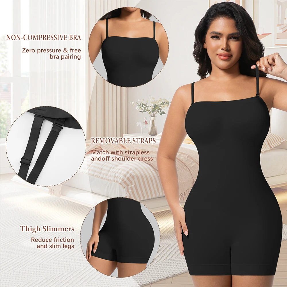 Women Strapless Shapewear Bodysuits Tummy Control Butt Lifter Body Shaper Waist Trainer Sculpting Underwear Shape wear