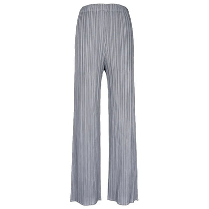 YUDX Spring Summer Autumn Women Casual Elegant Ladies Miyake Designer Casual Loose Straight Pleated Pants High Waist Trousers