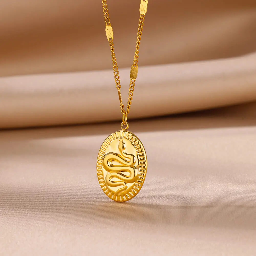 Stainless Steel Geometric Necklace For Women Fashion Sun Sunflower Pendant Clavicle Chain Aesthetic Jewelry Accessories Femme